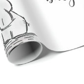 Elephant Mommy & Baby Shower Lavender Lila Geschenkpapier (Rolleneckpunkt)