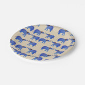 Elephant Mood Custom Paper Tellers Pappteller (Schrägansicht)