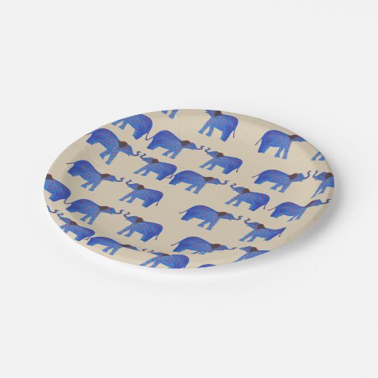 Elephant Mood Custom Paper Tellers Pappteller (Schrägansicht)