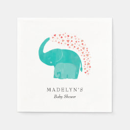 Elephant Mother and Calf Baby Dusche Serviette