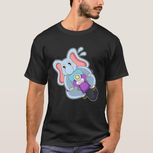 Elephant Motorcycle T-Shirt (Vorderseite)