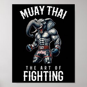 Elephant Muay Thai - Kickboxen und Elephant Thai Poster