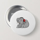 Elephant Music Headphone Button (Vorne & Hinten)