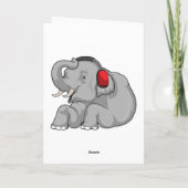 Elephant Music Headphone Karte (Rückseite)