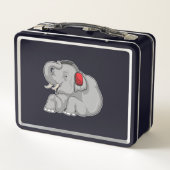 Elephant Music Headphone Metall Brotdose (Rückseite)