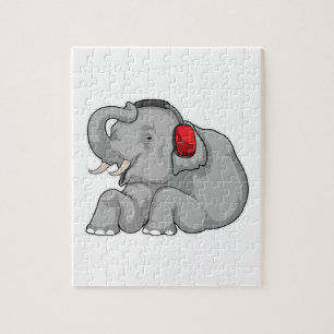 Elephant Music Headphone Puzzle