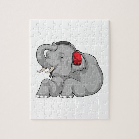 Elephant Music Headphone Puzzle (Vertikal)