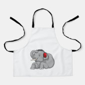 Elephant Music Headphone Schürze (Vorderseite)