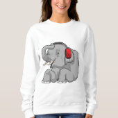 Elephant Music Headphone Sweatshirt (Vorderseite)