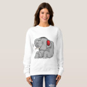Elephant Music Headphone Sweatshirt (Vorne ganz)