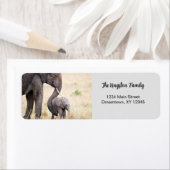 Elephant mütterlichere Liebe personalisierte Adres (Insitu)