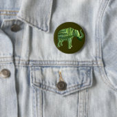 Elephant National Watermelon Day Button (Beispiel)