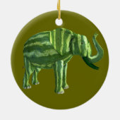 Elephant National Watermelon Day Keramik Ornament (Hinten)