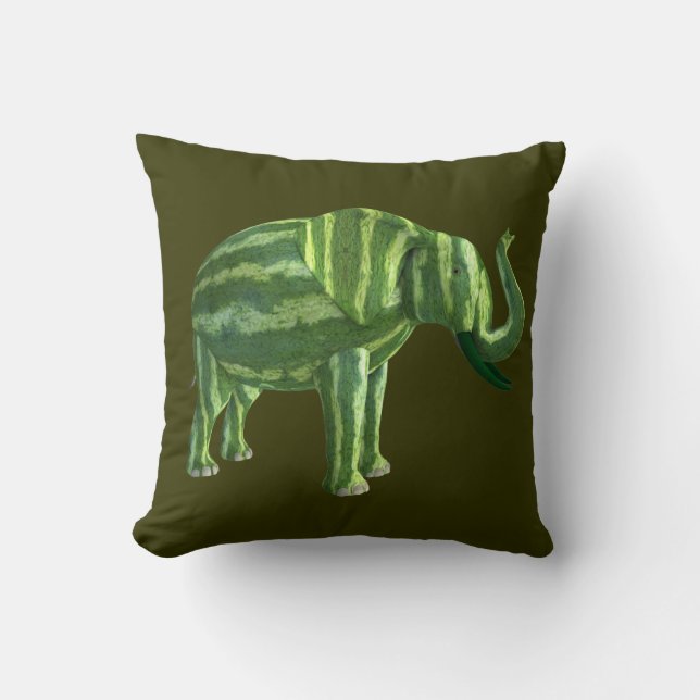 Elephant National Watermelon Day Kissen (Vorderseite)