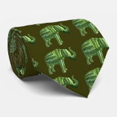 Elephant National Watermelon Day Krawatte (Gerollt)