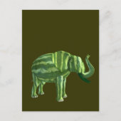 Elephant National Watermelon Day Postkarte (Vorderseite)