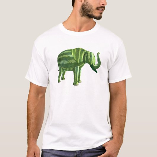 Elephant National Watermelon Day T-Shirt (Vorderseite)