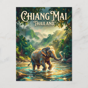 Elephant Nature Park Thailand Postkarte