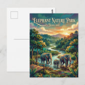 Elephant Nature Park Thailand Postkarte (Vorne/Hinten)