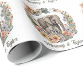 Elephant Neuer Babyurlaub Geschenkpapier (Rolleneckpunkt)