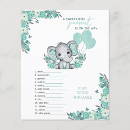 Elephant Neutral Baby Shower Game