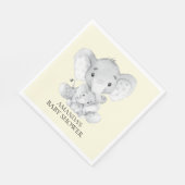 Elephant Neutral Baby Shower Paper Napkins Serviette (Ecke)