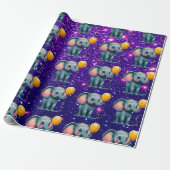 Elephant Niedlich Charming als Inspiriert Geschenkpapier (Ungerollt)