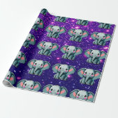 Elephant Niedlich Charming als Inspiriert Geschenkpapier (Ungerollt)