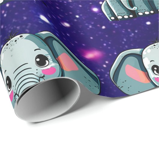Elephant Niedlich Charming als Inspiriert Geschenkpapier (Rolleneckpunkt)