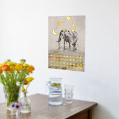 Elephant Nomad Modern Print Foliendrucke (Ablage(Küche))