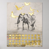 Elephant Nomad Modern Print Foliendrucke (Vorderseite)