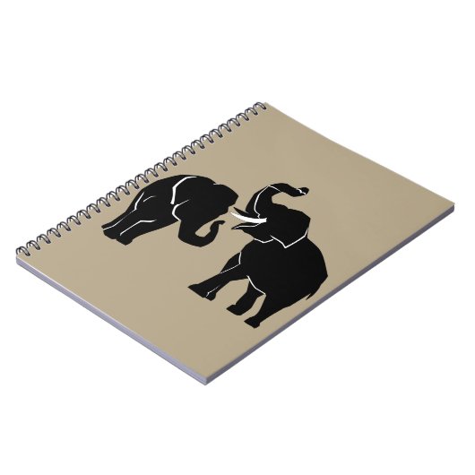 Elephant Notebook Custom Colors - Text Notizblock (Linke Seite)