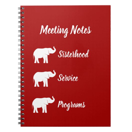 Elephant-Notebook Notizblock (Vorderseite)