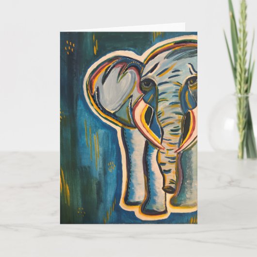 Elephant Notecard (Vorderseite)