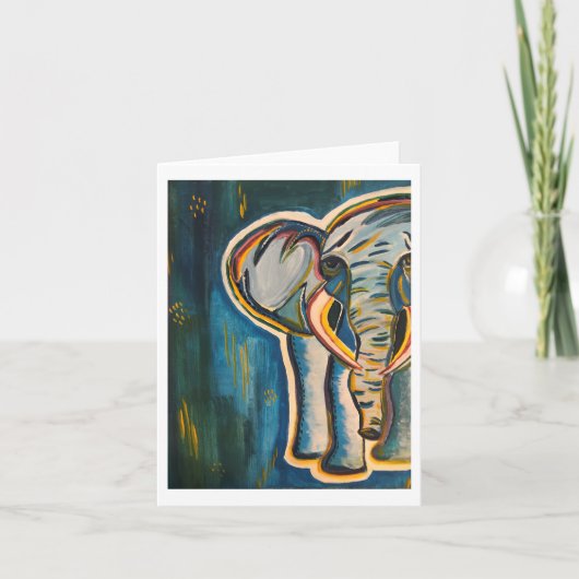 Elephant Notecard (Vorderseite)
