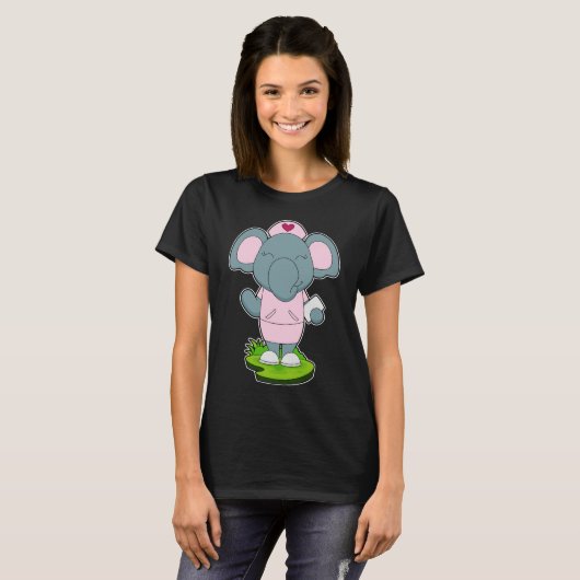 Elephant Nurse Note T-Shirt (Vorne ganz)