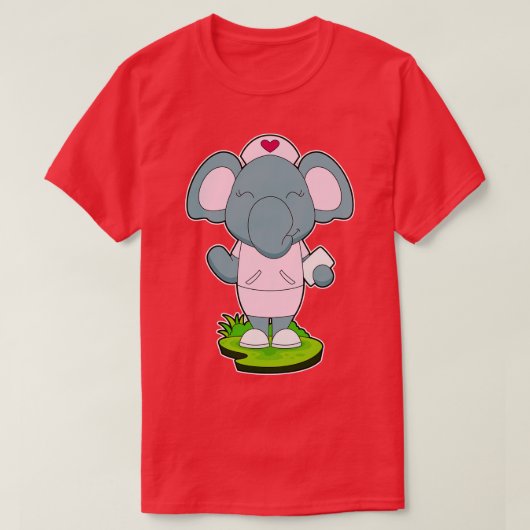 Elephant Nurse Note T-Shirt (Design vorne)