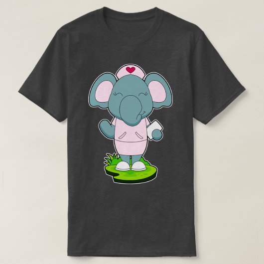 Elephant Nurse Note T-Shirt (Design vorne)