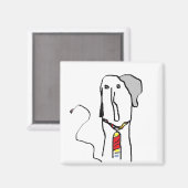 Elephant Office Worker Magnet (Vorderseite/Rückseite)