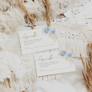 Elephant Oh Boy Safari Baby Dusche Windel Raffel Begleitkarte