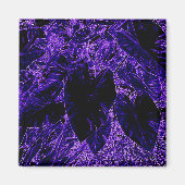 Elephant Ohrleaf Tief Lila Magnet (Vorne)