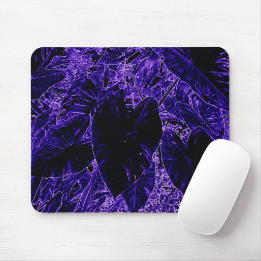 Elephant Ohrleaf Tief Lila Mousepad (Mit Mouse)