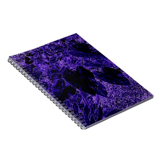 Elephant Ohrleaf Tief Lila Notizblock (Rechte Seite)