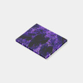 Elephant Ohrleaf Tief Lila Post-it Klebezettel (angewinkelt)