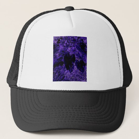 Elephant Ohrleaf Tief Lila Truckerkappe (Vorderseite)