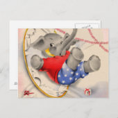 Elephant Oops Postkarte (Vorne/Hinten)