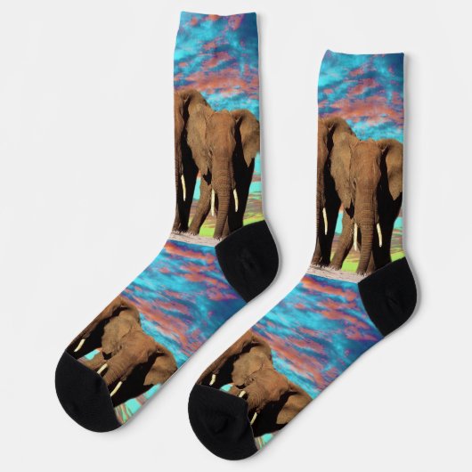 Elephant Opal Sunrise, Crew Socken (Linkes Detail)