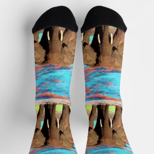 Elephant Opal Sunrise, Crew Socken (Oben)