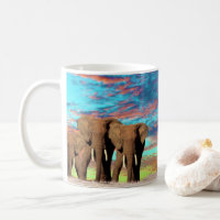 Elephant Opal Sunrise, Tasse
