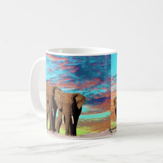 Elephant Opal Sunrise, Tasse (Vorderseite Links)